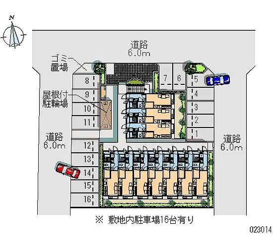 ★手数料０円★名古屋市中川区万場５丁目 月極駐車場